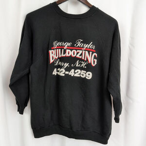 80's Derry, Hampshire Bulldozer Company Sweatshirt Youth XL